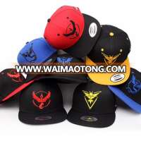 Wholesale popular game pokemon go cap,canvas pokemon go hat